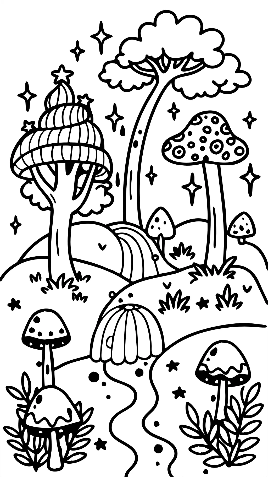 fantasy coloring page